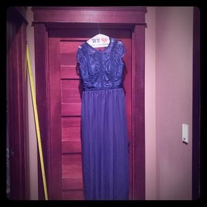 Dark blue formal dress
